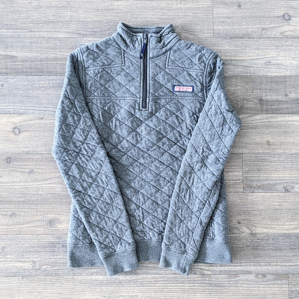 ✨Vineyard Vines Shep Shirt Quilted Gray✨